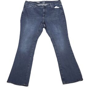 a.n.a. ANA Women's 18W High-Rise Vintage Bootcut Jeans Plus Size Blue Stretch